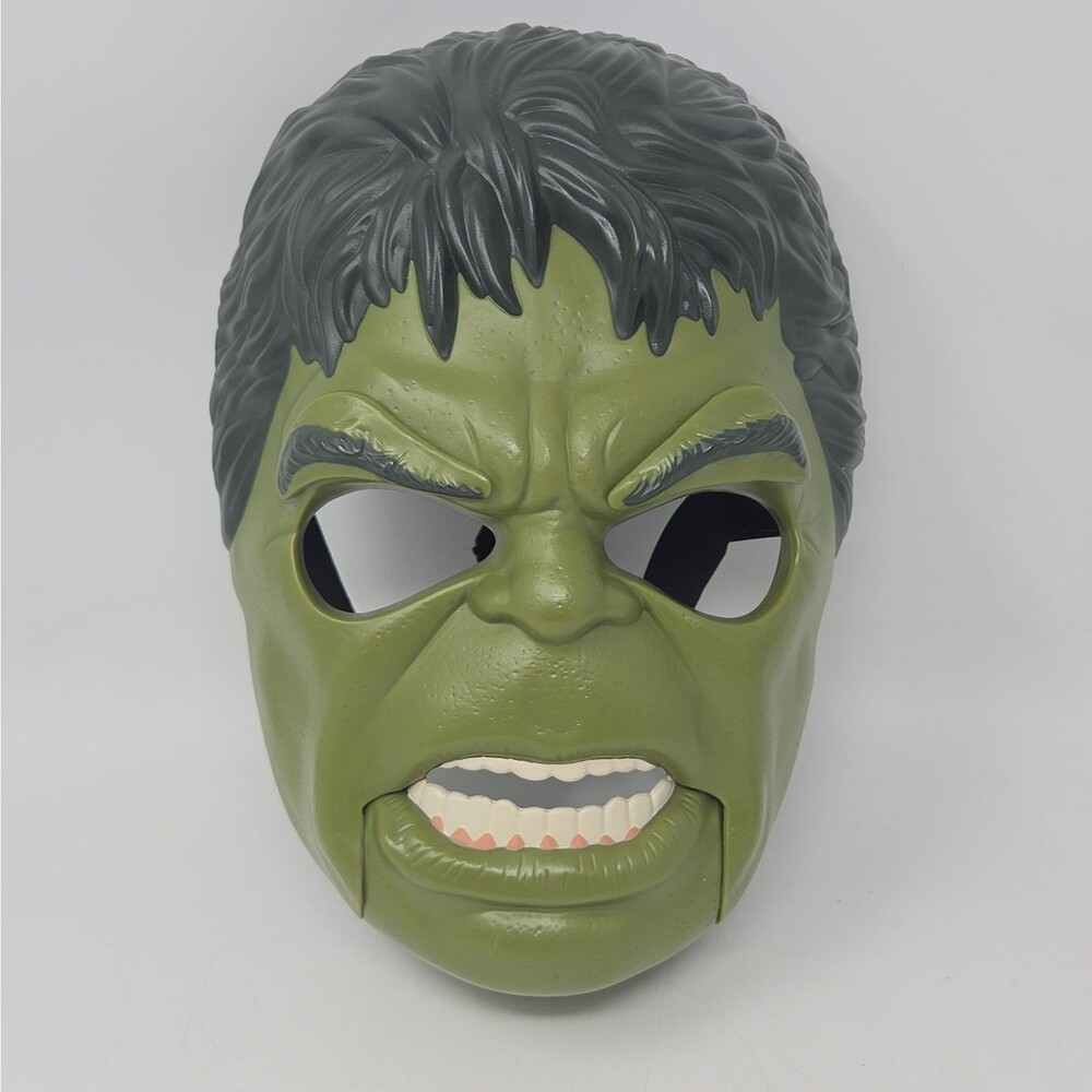Marvel Hulk Mask with Adjustable Strap Moving Mouth & Eyebrows Hasbro Costume